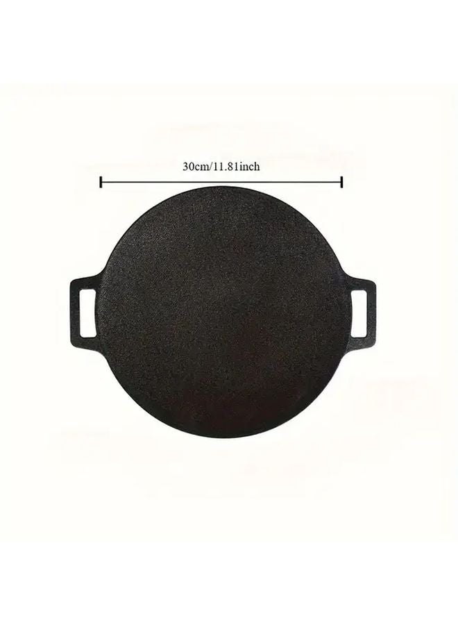 Cast Iron Grill Pan 11 81 Inch Non Stick Korean BBQ Plate For Gas And Outdoor Cooking - Image 3